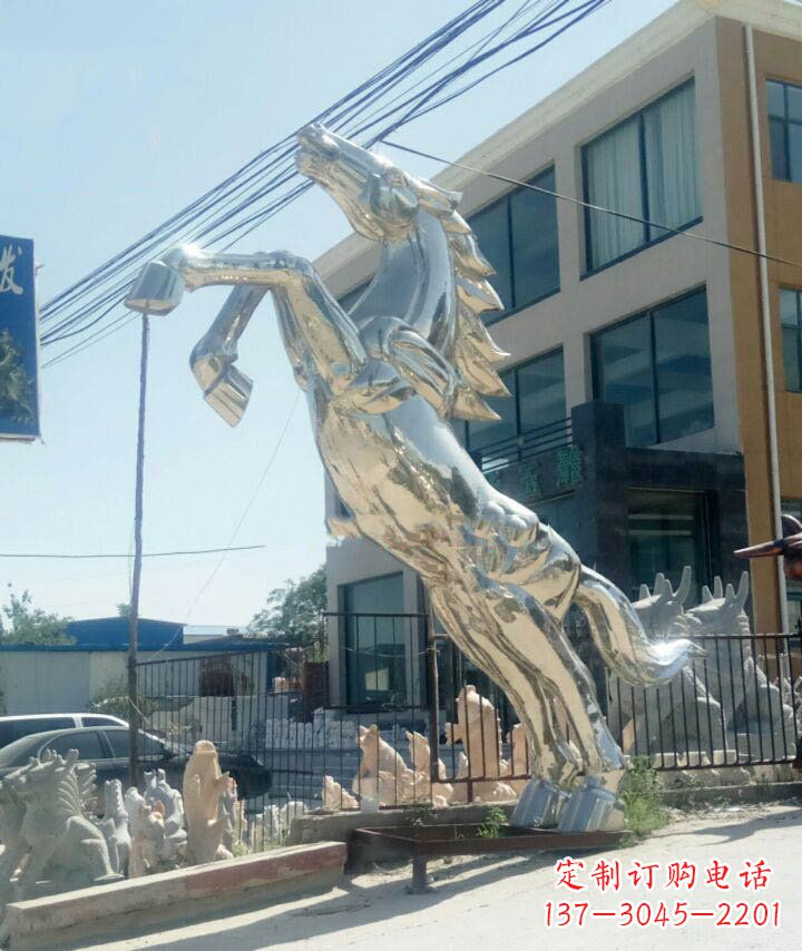 信阳精致靓丽的不锈钢大型动物雕塑