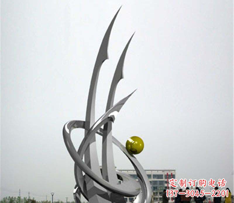 信阳不锈钢帆船抽象雕塑