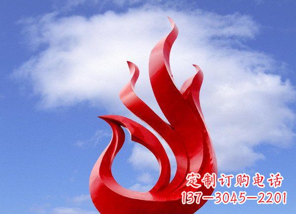 信阳广场不锈钢凤凰雕塑 (2)