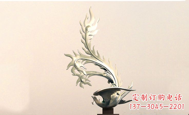 信阳精致的不锈钢凤凰雕塑