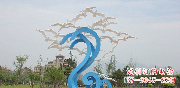 信阳精美的不锈钢鸽子雕塑