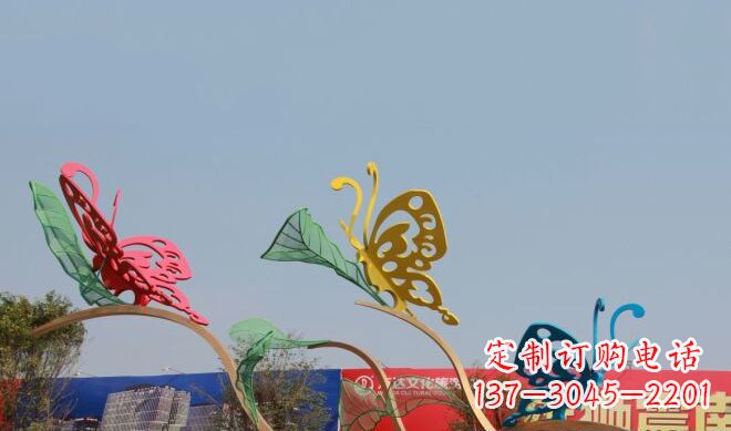 信阳中领雕塑|不锈钢定制蝴蝶雕塑