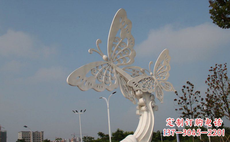 信阳完美的蝴蝶不锈钢雕塑