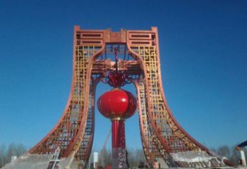信阳中领雕塑推出不锈钢大型灯笼雕塑