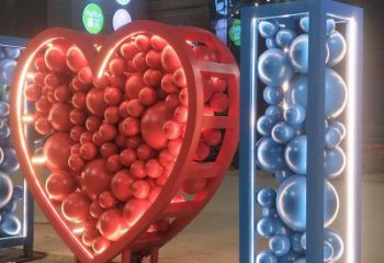 信阳艺术级不锈钢字母雕塑