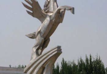 信阳不锈钢飞马——室外城市雕塑的新趋势
