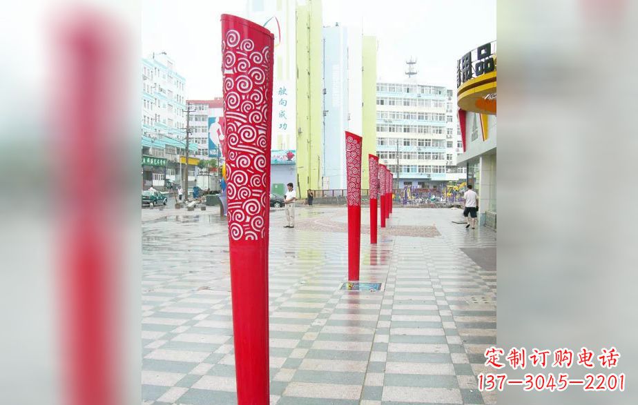 信阳精致的不锈钢火炬雕塑
