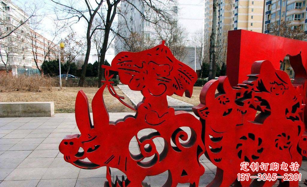 信阳超乎想象的精致牧童雕塑