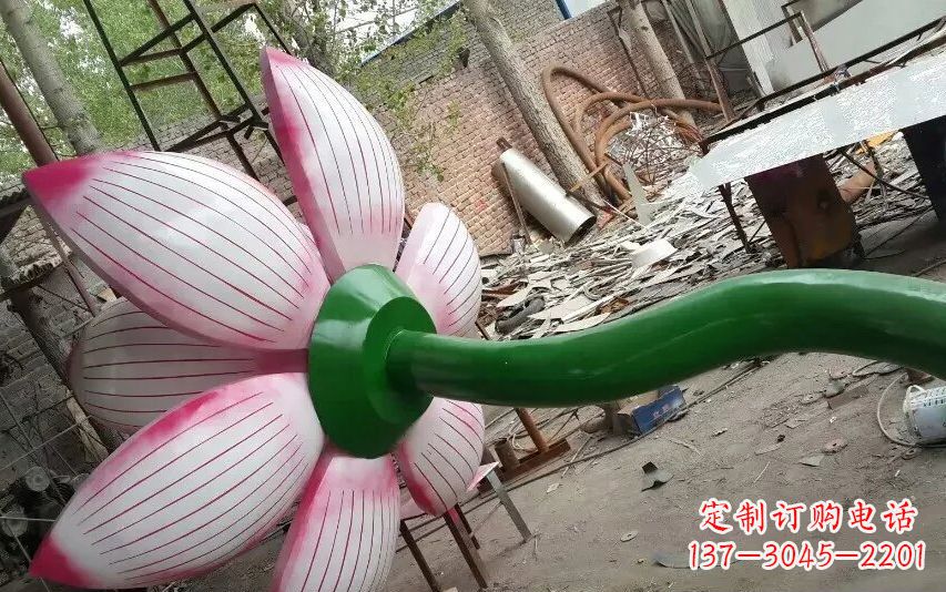 信阳中领雕塑-精致无比的不锈钢莲花雕塑