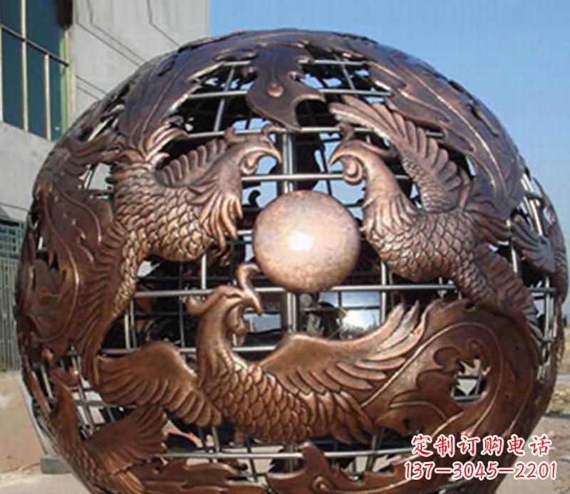 信阳中领雕塑定制经典龙凤雕塑;