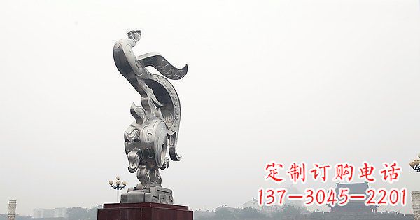 信阳炫丽凤凰,景观雕塑精美绝伦