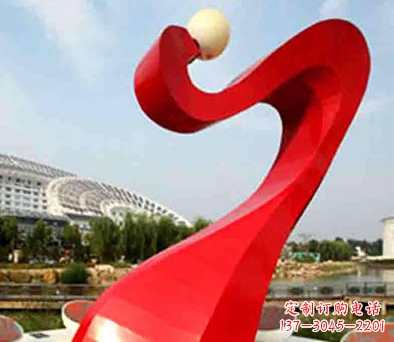 信阳不锈钢飘带景观雕塑,重新定义型格空间