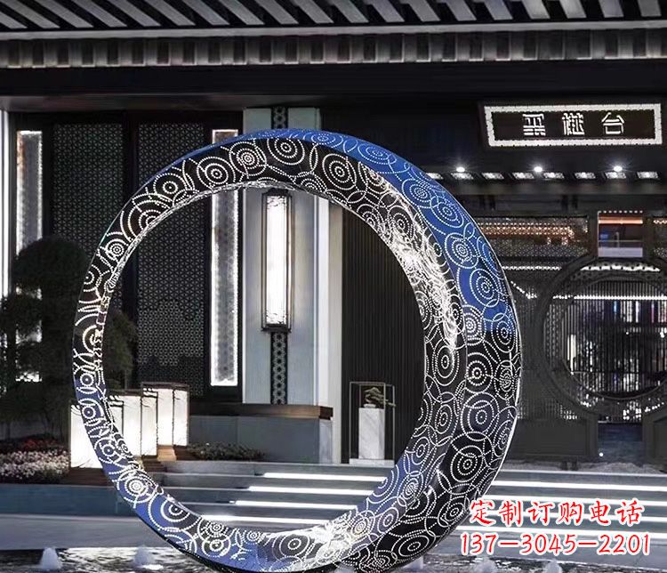 信阳精致圆环喷泉雕塑陪伴你的绿色城市