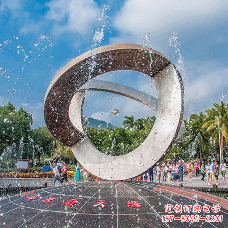 信阳趣味非凡,体现尊贵,不锈钢喷泉雕塑