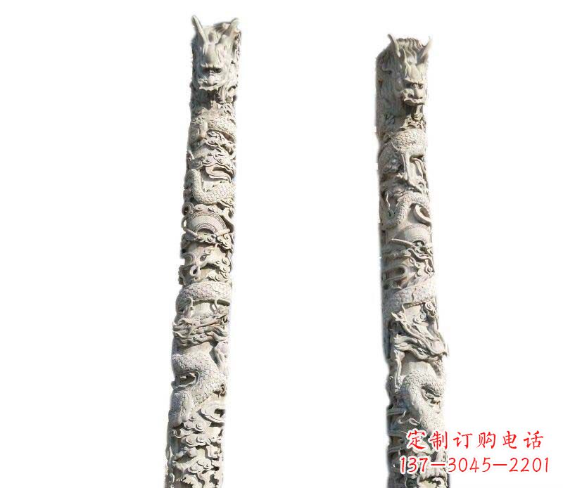 信阳欣赏传统工艺,邀请专业大理石龙柱雕塑