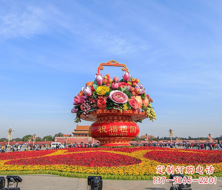 信阳大型不锈钢花篮雕塑,艺术缔造美好景观