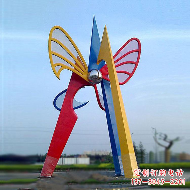 信阳中领雕塑带您欣赏大型抽象蝴蝶雕塑