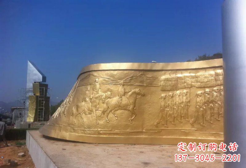 信阳锻铜书卷雕塑,精美永恒