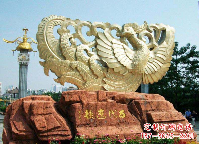 信阳中领雕塑凤凰雕塑,精美绝伦