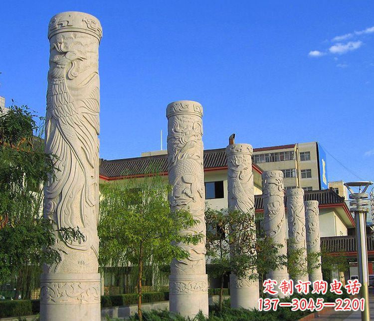 信阳中领雕塑:凤凰石雕精美雕塑