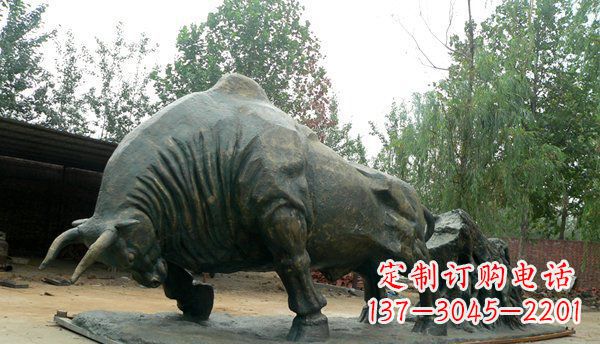 信阳铜雕牛雕塑-领雕塑定制