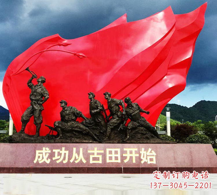 信阳专业打造精美战士铜雕