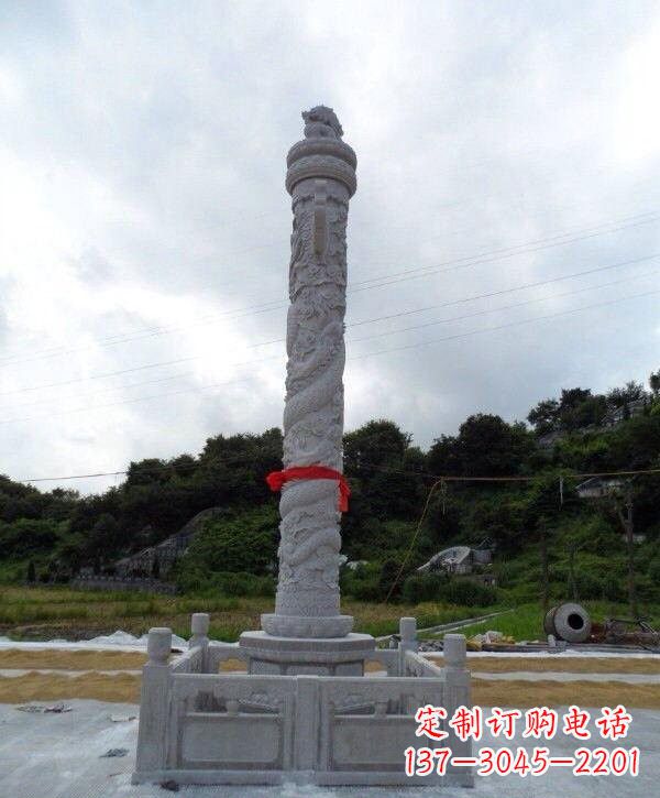 信阳广场汉白玉华表雕塑