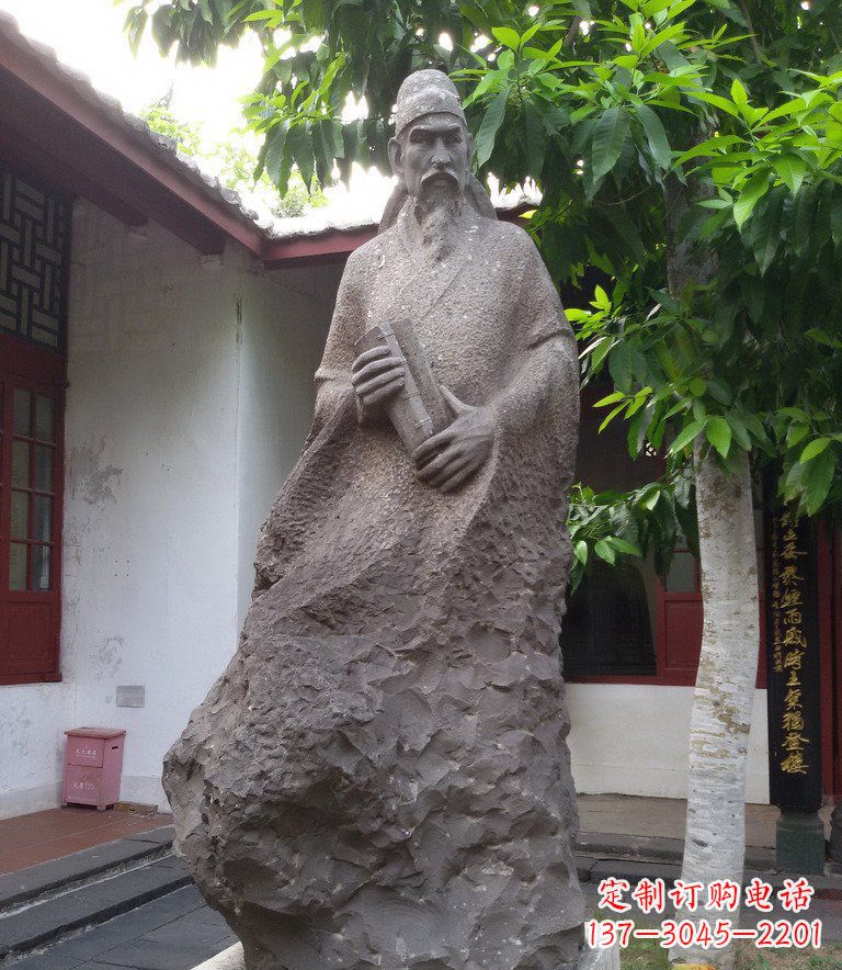 信阳领先时代的名人铜雕