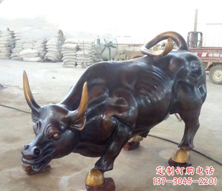 信阳牛玻璃钢仿铜动物雕塑-把动物雕塑带入生活