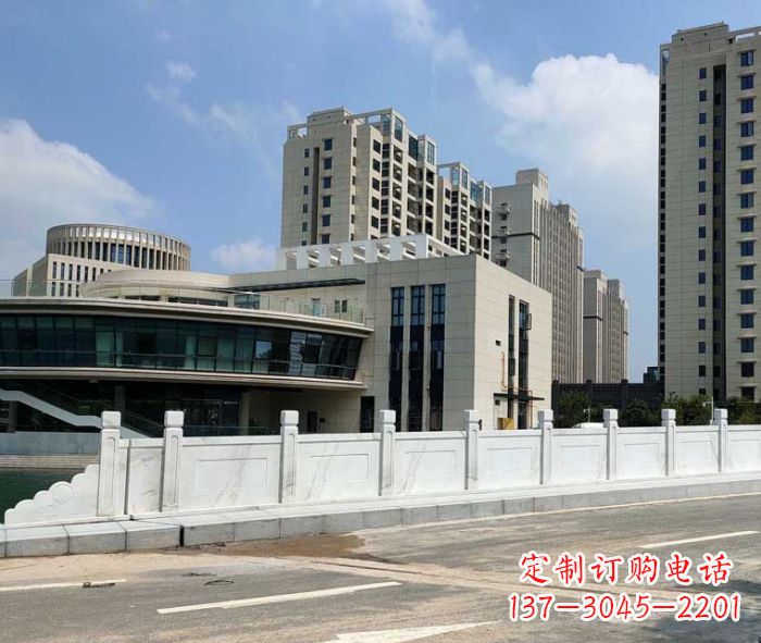 信阳广场景观大理石栏板雕塑