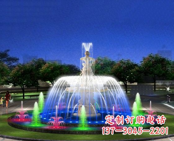 信阳广场景观大型喷泉石雕 (2)