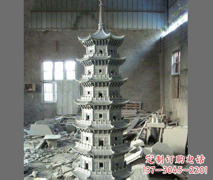 信阳多层宝塔石雕,让您的景观更加出彩