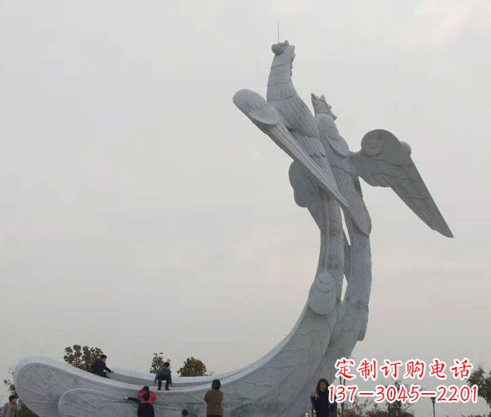 信阳中领雕塑:凤凰石雕,精美瑰丽的艺术品