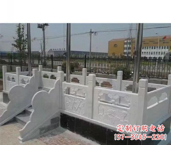信阳完美的城市景观--汉白玉升旗台石雕