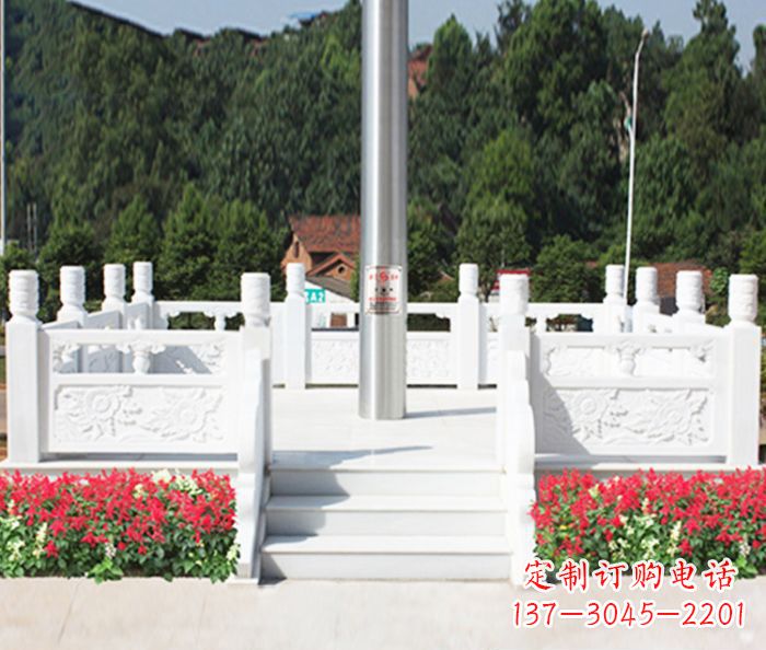 信阳领汉白玉升旗台雕塑