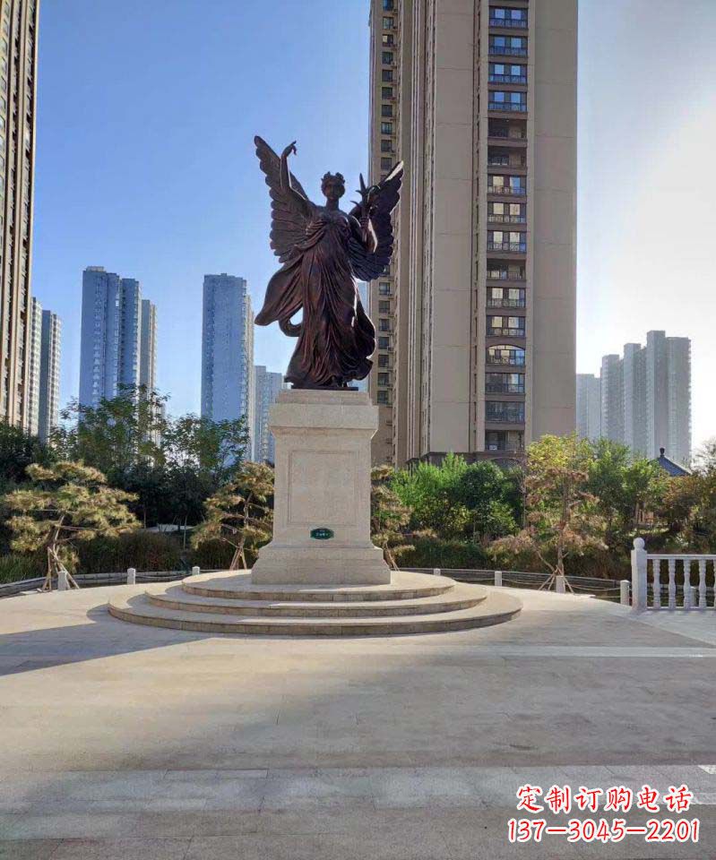 信阳中领雕塑:精致的女神铜雕