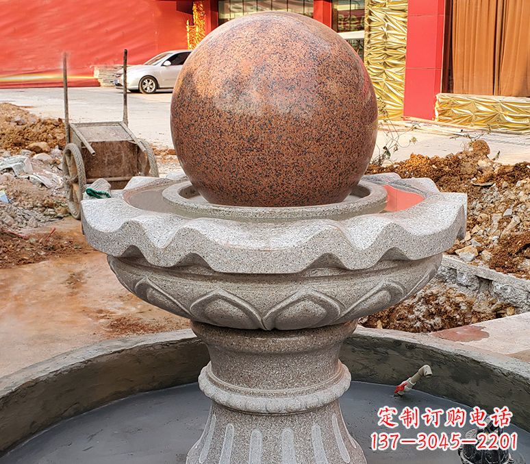 信阳精美喷泉石雕塑,点缀室外美感