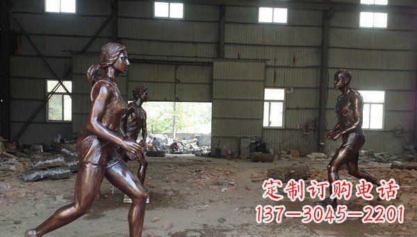 信阳专为你而立!雕刻优雅女生铜雕