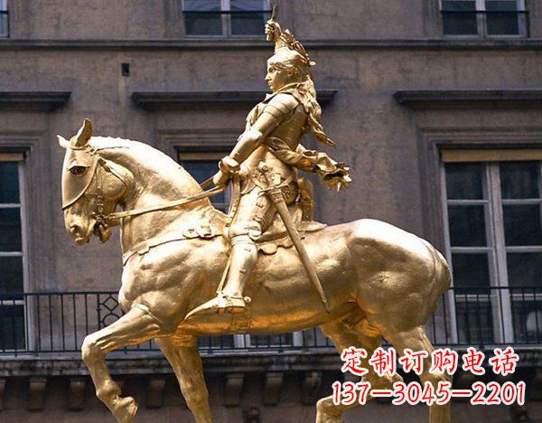 信阳广场骑马凯撒大帝人物铜雕