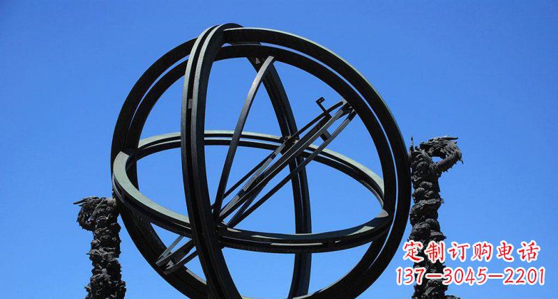 信阳广场青铜浑天仪雕塑