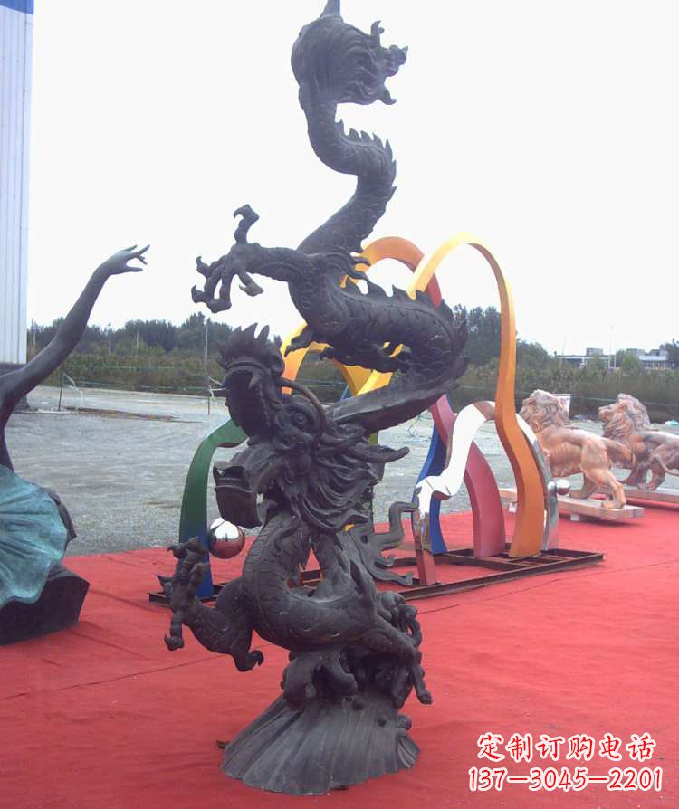 信阳精美铜雕龙,汇聚古典气息