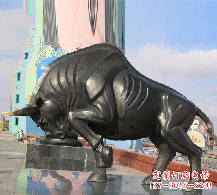 信阳十二生肖牛铜雕,传承千年传统