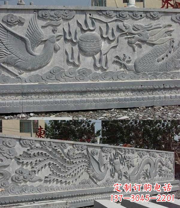 信阳精美石浮雕影壁雕塑