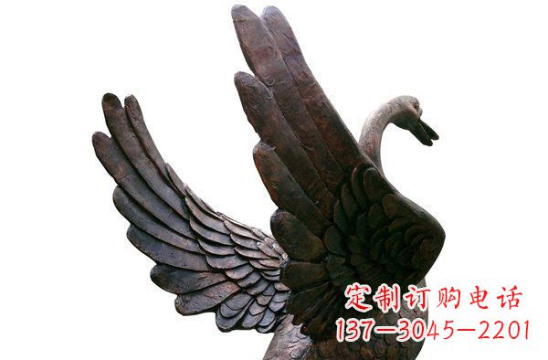 信阳中领雕塑|优雅大气的铜雕天鹅