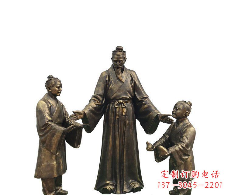 信阳精美铜雕孔融雕塑,温柔释放你的情怀