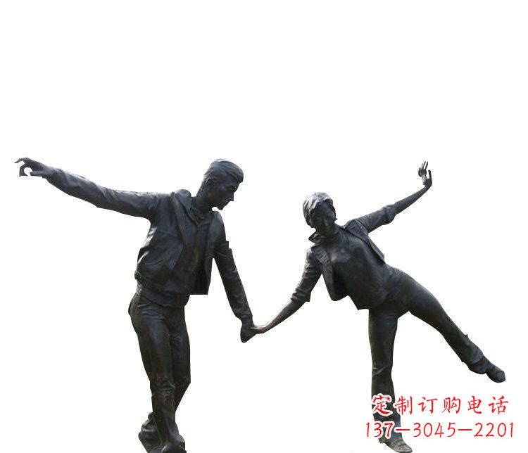 信阳铜恋人雕塑,完美呈现浪漫爱情