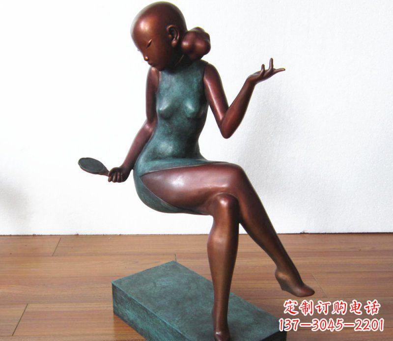 信阳高雅美女铜雕,展现优雅唯美