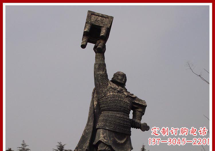信阳铜雕威武将军雕塑,雕刻极致端庄风采