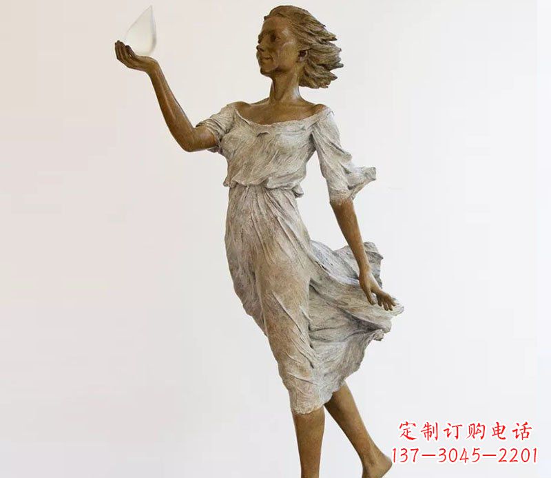 信阳精美铜质西方美女雕塑