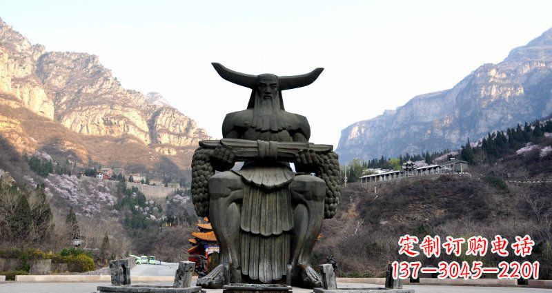 信阳中领雕塑炎帝景观铜雕